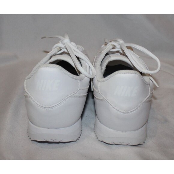 Nike Youth Cortez Basic SL White Leather Shoes GS 7 Youth 8.5 Women's NIB - Picture 6 of 7